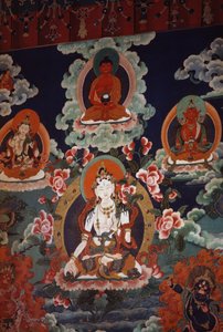 Fototapety przedstawiające bóstwa, Pałac Potala (wpisane na Listę Światowego Dziedzictwa UNESCO) autorstwa Tibetan School