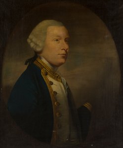 Portret w połowie długości admirała Roberta Duffa z Fetteresso (olej na płótnie) autorstwa Tilly (manner of) Kettle