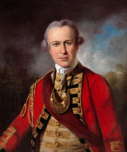 Niezidentyfikowany oficer Królewskiego Pułku Piechoty, ok. 1760 (olej na płótnie)