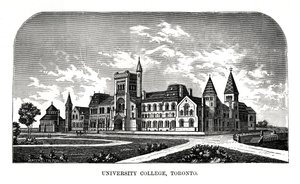 University College, Toronto, Kanada, XIX w. autorstwa Tilton Waters