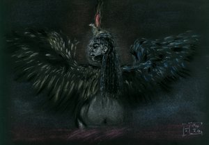Bogini o ciemnych skrzydłach