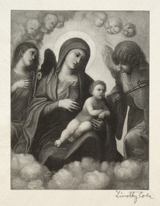 Starzy włoscy mistrzowie: Madonna z Dzieciątkiem w chwale, 1891. autorstwa Timothy Cole