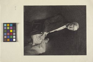 Portret Johna D. Rockefellera (atrament) autorstwa Timothy Cole