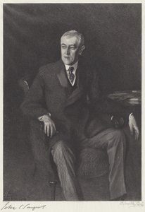 Woodrow Wilson autorstwa Timothy Cole after John Singer Sargent