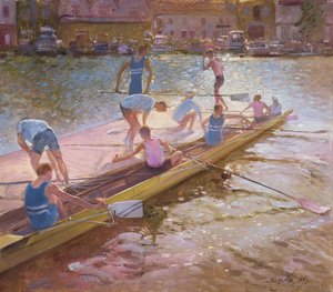 Na tratwie, Henley, 1993 autorstwa Timothy Easton