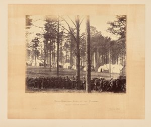 Kwatera główna Armii Potomaku, Brandy Station, Wirginia autorstwa Timothy H. OSullivan