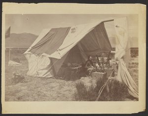 [Pan J. Terrey Gardner jako U.S. Grant, 40 równoleżnik, Ruby Valley, Nevada].