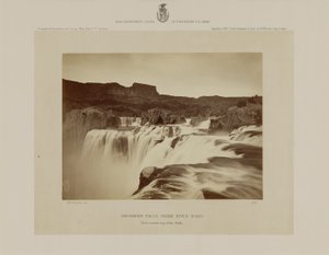 Wodospad Shoshone, Snake River, Idaho, widok przez szczyt wodospadu