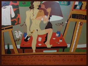 W domu z idealną kochanką, 2010, olej na płótnie autorstwa Timothy Nathan Joel