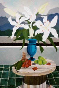 Lilia, limonka i liczi, 2004, olej na płótnie