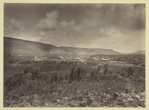 Odległy widok na Camp Apache, Arizona