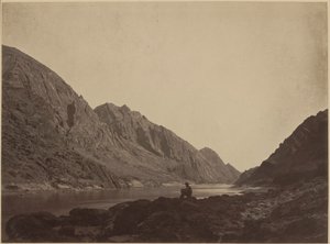 Kanion Lodowy, rzeka Kolorado, patrząc z góry, 1871 r. (zdjęcie) autorstwa Timothy O