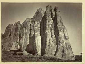 Południowa strona Inscription Rock, 1873 autorstwa Timothy OSullivan
