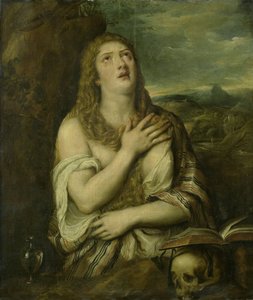 Skruszona Maria Magdalena autorstwa Titiaan (copy after)