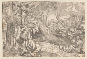 Św. Franciszek otrzymuje stygmaty autorstwa Titiaan