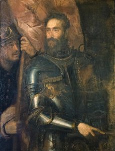 Retrato de Pier Luigi Farnesepolish autorstwa Titian (c.1488 1576)