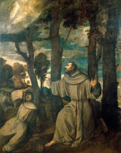 Stygmatyzacja św. Franciszka autorstwa Titian (c.1488 1576)