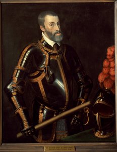 Portret Karola V, cesarza Niemiec autorstwa Titian (c.1488 1576) (manner of)