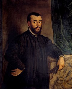 Portret Andre Vesale (Andreas Vesalius) (1514-1564), anatom i lekarz Karola V autorstwa Tiziano Vecelli