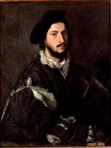 Portret Vincenzo Mosti Obraz Tiziano Vecellio zwany Tycjanem (ok. 1490-1576) autorstwa Tiziano Vecelli