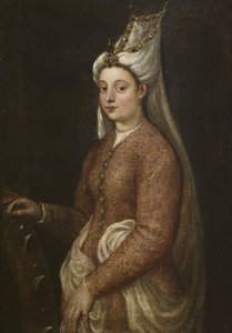 Cameria, córka Sulejmana Wspaniałego, jako św. Katarzyna, ok. 1560 autorstwa Tiziano Vecelli