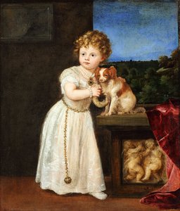 Clarissa Strozzi (1540-1581) w wieku dwóch lat autorstwa Titian