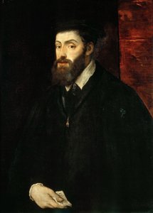 Portret cesarza Karola V 1500-1558, 1549. autorstwa Titian