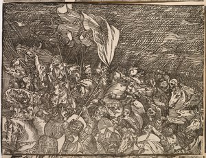 Zatopienie armii faraona w Morzu Czerwonym autorstwa Titian