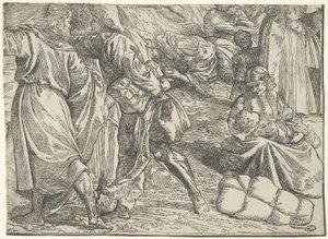 Zatopienie armii faraona w Morzu Czerwonym autorstwa Titian