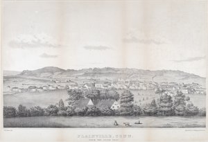 Plainville, Connecticut z południowego zachodu autorstwa Titus H. Darrow
