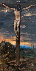 Chrystus na krzyżu, ok. godz. 1565. autorstwa Tiziano Vecelli