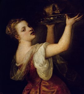 Salome niosąca głowę św. Jana Chrzciciela, ok.1549 autorstwa Tiziano Vecelli