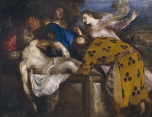 Złożenie do grobu Chrystusa, 1572 autorstwa Tiziano Vecelli