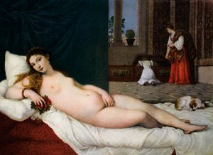 Wenus z Urbino, c1538, 1937 autorstwa Tiziano Vecelli