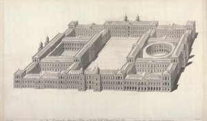 Pałac Whitehalla. Charing Cross Side. autorstwa Tobias Müller