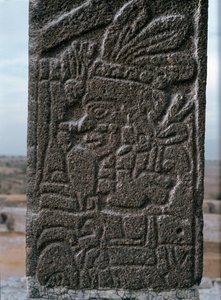 Relief świątyni Tlahuizcalpantecuhtli autorstwa Toltec Toltec