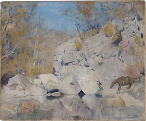 W rogu na Macintyre, 1895 autorstwa Tom Roberts