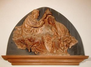 Koronacja Matki Boskiej (marmur) autorstwa Tomasso (attr. to) Masaccio