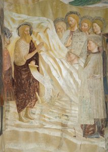 Cykl życia św. Jana Chrzciciela: Głoszenie św. Jana Chrzciciela autorstwa Tommaso Masolino da Panicale