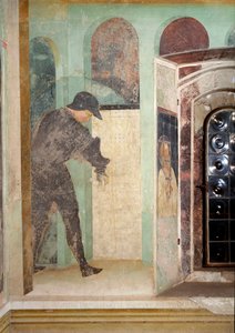 Życie Jana Chrzciciela: strażnik - Fresco autorstwa Tommaso Masolino da Panicale