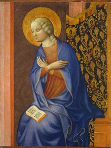 Ogłoszona Dziewica, c. 1430 (tempera na panelu) autorstwa Tommaso Masolino da Panicale