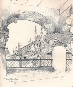 Kolumnada w pobliżu Pont des Invalides, ok. 1900