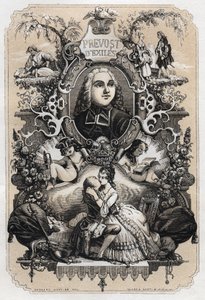 Frontyspis „Histoire de Manon Lescaut et du Chevalier Des Grieux” Abbe Prevost (Antoine Francois Prevost) (1697-1763) - wydanie z 1839 r. z ilustracjami Tony