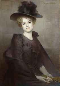 Portret siedzącej kobiety,