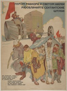 Piórem i światłem nauki ujawnia machinacje sekt, 1929. autorstwa Topikov