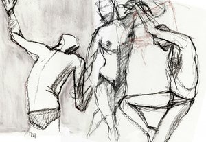 Dynamiczne postacie męskie autorstwa Tore Bahnson