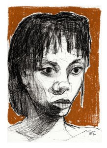 Ekspresyjny portret kobiecy