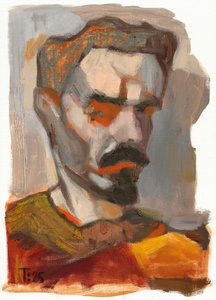 Intensywny portret mężczyzny