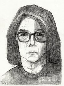 Portret zamyślonej kobiety
