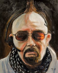 Portret poważnego mężczyzny